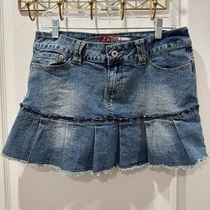 Lazer Jeans Y2K Denim Blue Mini Skirt